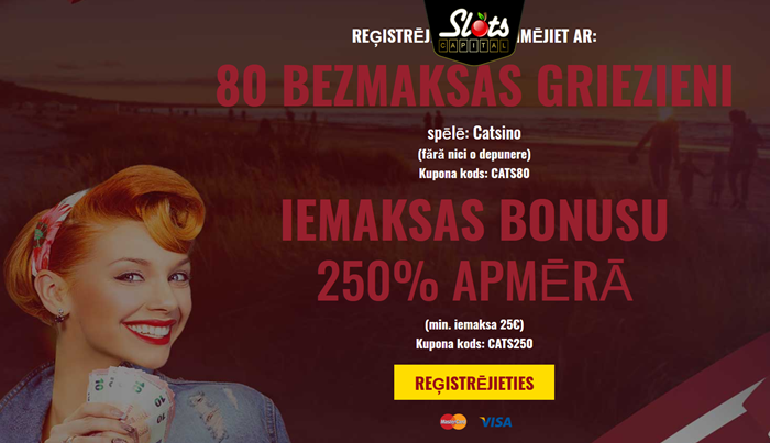 Slots Capital Latvia 80 Free Spins on Casino - No Deposit Bonus (LV)